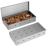 Stainless Steel Smoker Box for Wood Chips Barbecue Meat Smoking Tool Grilling Accessories