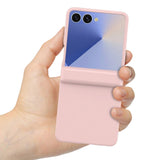 Case and Screen Protector Compatible With Samsung Galaxy Z Flip 8 with Hinge Cover Pink