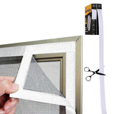 30Ft x 1 Inch Heavy Duty Hook and Loop Tape with Adhesive White