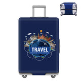 Elastic Protective Luggage Cover Stretchable Travel Suitcase Protector Navy