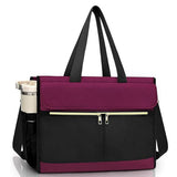 Insulated Lunch Tote Bag with Compartment, Perfect for Travel and Leisure Wine Red