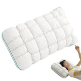 Fluffy Pillow Breathable Cute Pineapple Puff Pillow for Bedroom Sofa White