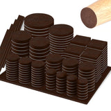 Felt Furniture Pads 300 Pieces, Furniture Pads for Hardwood Floors Felt Pads for Chair Legs Brown