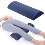 Half Moon Bolster Pillow for Legs Under Knee Support Pillow for Back/Side Sleeping Navy