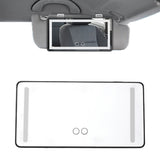 USB Car Visor Vanity Mirror Touch Screen LED Light Makeup Mirror Black