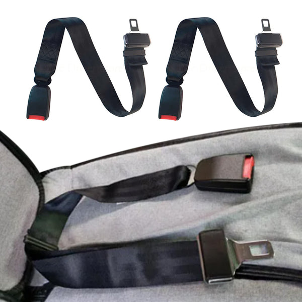 2Pcs Adjustable Car Safety Belt Extender Seat Buckle Belt Car Lengthening Strap
