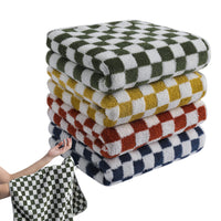 4Pcs Set Absorbent Hand Towels Soft Fleece Face Towels for Bathroom Kitchen Gym Style 2