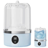 Mini Portable Washing Machine Rechargeable Small Clothes Washer for Travel Use Blue