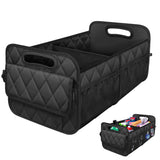 55L Foldable Car Trunk Organzier 6-Pocket Storage Box for Home Car Office Black