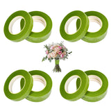 12 Pcs Floral Tape Crepe Paper for Bouquet Wrapping and Crafts Fruit Green