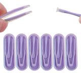 6PCS Contact Lens Tweezers Stick Inserter Remover Tool Kit Tip Storage Case Box Set Purple