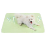 Pet Cooling Mat Dog Cat Breathable Summer Cooling Pad  Light Green