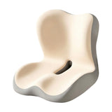Anti Slip Seat Cushion Ergonomic for Back and Butt Support Car Office Beige