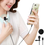 USB Lapel Microphone Clip-on Omnidirectional Microphone Lavalier Mic for Mobile Phone PC Recording Streaming Type-C Style