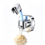 360 Degree Rotation  Shower Head Holder with Suction Cup for Bathroom Bathtub Rental Hotel Silver