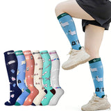 6 Pairs Women’s High Stretch Long Socks for Sports & Casual Style 3