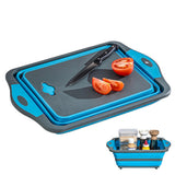 3 in 1 Cutting Board with Adjustable Height Ideal for Indoor and Outdoor Blue