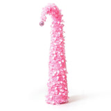 1.5m Collapsible Crooked Christmas Tree PET Tinsel Decoration Pink