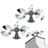2PCS Bird Scare Reflective Device Bird Reflector with Plastic Basefor Garden Farm