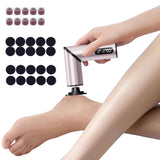 9-Speed Foldable Electric Foot File Dead Skin for Soft Smooth Feet Pink