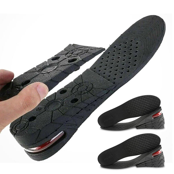 1 Pair 4-Layer Heel Insert Height Increase Insoles Air Taller Cushion Insoles