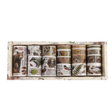 18 Rolls Vintage Washi Tape Set Writable for Scrapbooking Style 1
