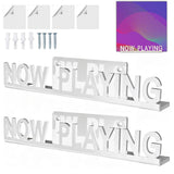 2PCS Vinyl Records Now Playing Display Shelf Vinyl Record Storage Wall Display Shelf White