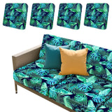 4Pcs Patio Cushion Covers Stretch Outdoor Couch Cushions For Sofa Chair Seat Cover Style 2