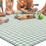 Waterproof Picnic Blanket Beach Outdoor Camping Mat Large Foldable Green