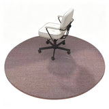 Anti Slip Round Chair Mat Floor Protector for Office Home Brown