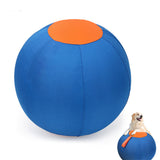 Dog Herding Ball Outdoor with Reinforced Oxford Fabric and Slow Deflation Blue