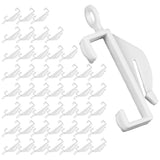 48 PCS PVC Curtain Track Rollers Side Glide Pulleys for Curtain Tracks