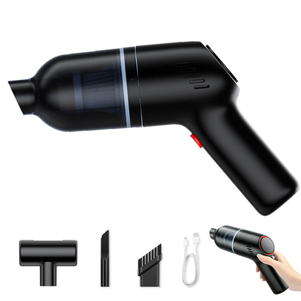 9000Pa Cordless Handheld Car Vacuum Lightweight Cleaner Rechargeable Portable Duster Black