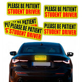 5 Pcs Student Driver Car Signs Car Bumper Sticker Decal Style 1