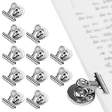 12 PCS Metal Fridge Clips for Photo Plan Refrigerator Clips for Home School Office Silver