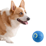 4.5CM Automatic Moving Ball Toy for Cats USB Rechargeable Interactive Vibrating Cat Toy Blue