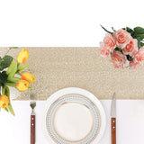 High Density Sequin Runner for Wedding Party Holiday Table Decor Gold