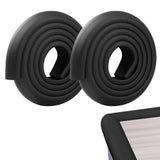 2 PCS 2m Self Adhesive L Shaped NBR Foam Table Edge Guards Black
