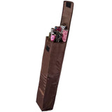 Wrapping Paper Organizer Bag Holds 9 Rolls with Pocket for Christmas Brown