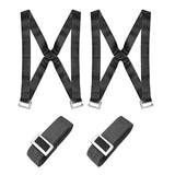 5cm Wide Furniture Moving Straps Set with 270kg Capacity Black