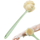 2 in 1 Back Scrubber for Shower with Loofah for Cleanse Back and Hard to Reach Areas Green