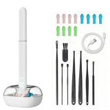 Ear Cleaner Ear Wax Cleaner Ear Camera Otoscope with Light Cleaner Removal Kit White