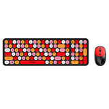 Colorful 2.4GHz Wireless Keyboard and Mouse Combo Plug and Play for Laptop PC Style 2