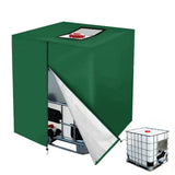 420D Oxford IBC Tank Cover for 1000L Water Storage with Zipper Green