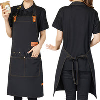 2 Pack Waterproof Oil-Resistant Kitchen Apron with Adjustable Neck Strap