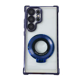 Thin Shockproof Stand Case Compatible with Samsung Galaxy S26 Ultra with Lens Cover Blue