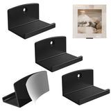 4PCS Vinyl Record Wall Mount Display for 1LP 2LP Black