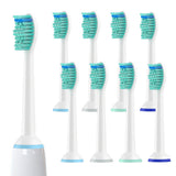 8Pcs Replacement Toothbrush Heads Compatible With Philips HX3 HX6 HX8 HX9 Series