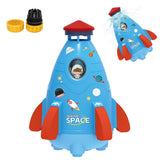 Rocket Sprinkler Toy Outdoor Water Toy Blue