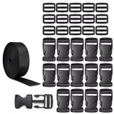 Nylon Buckle & Strap Kit with Triglide Clips Style 2